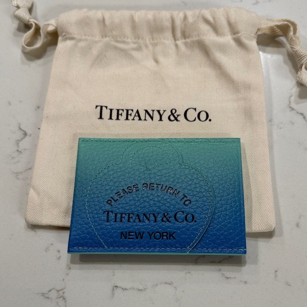 Tiffany & Co. Gradient Blue Card Holder